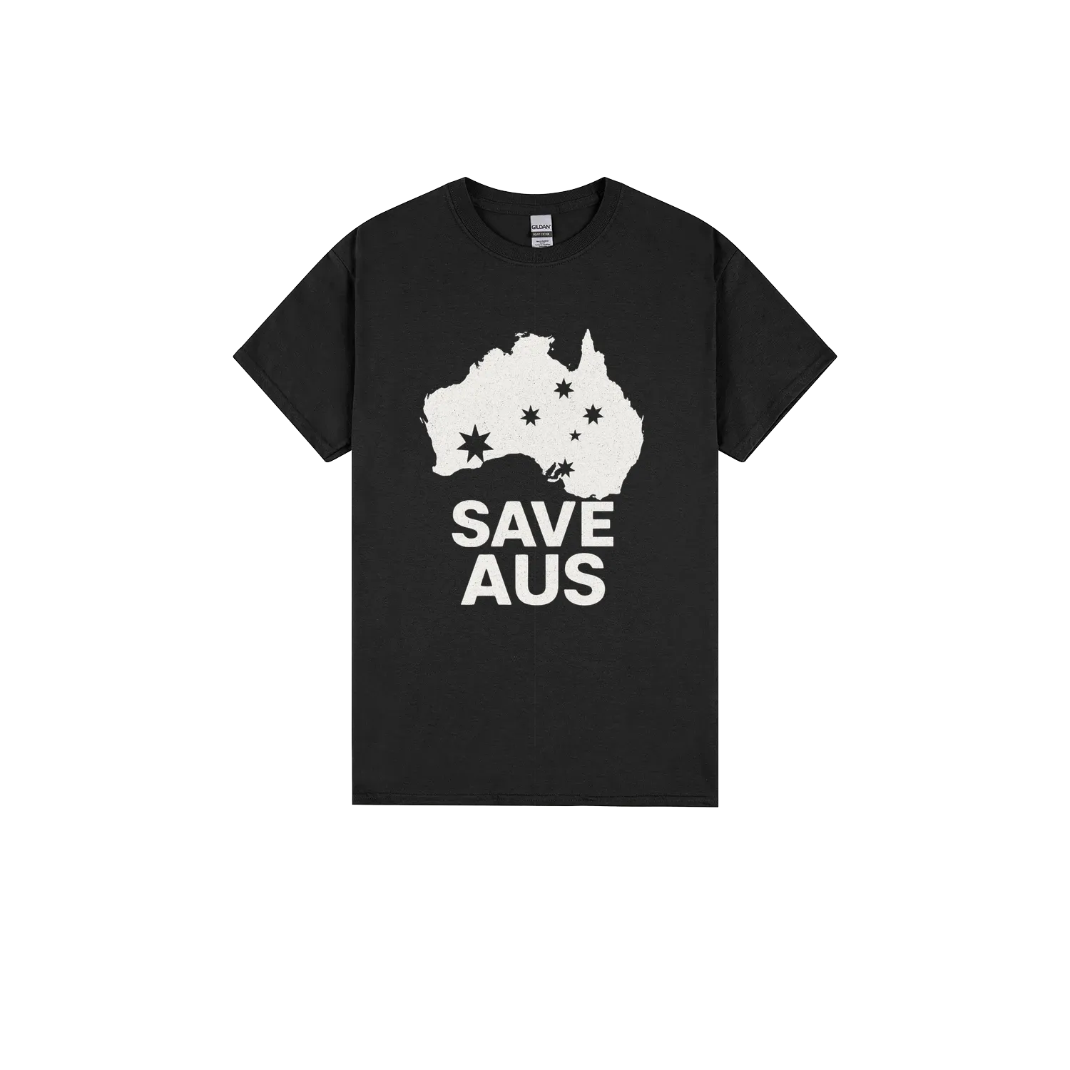 Black front flat lay