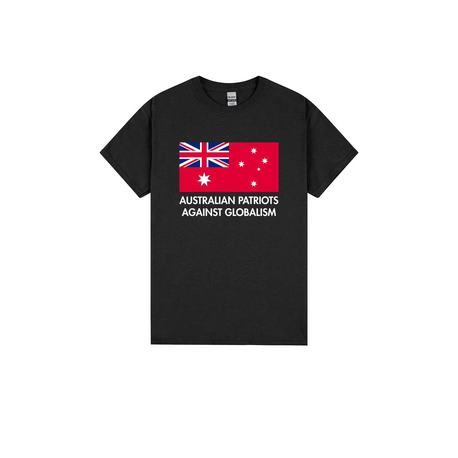 Black front flat lay