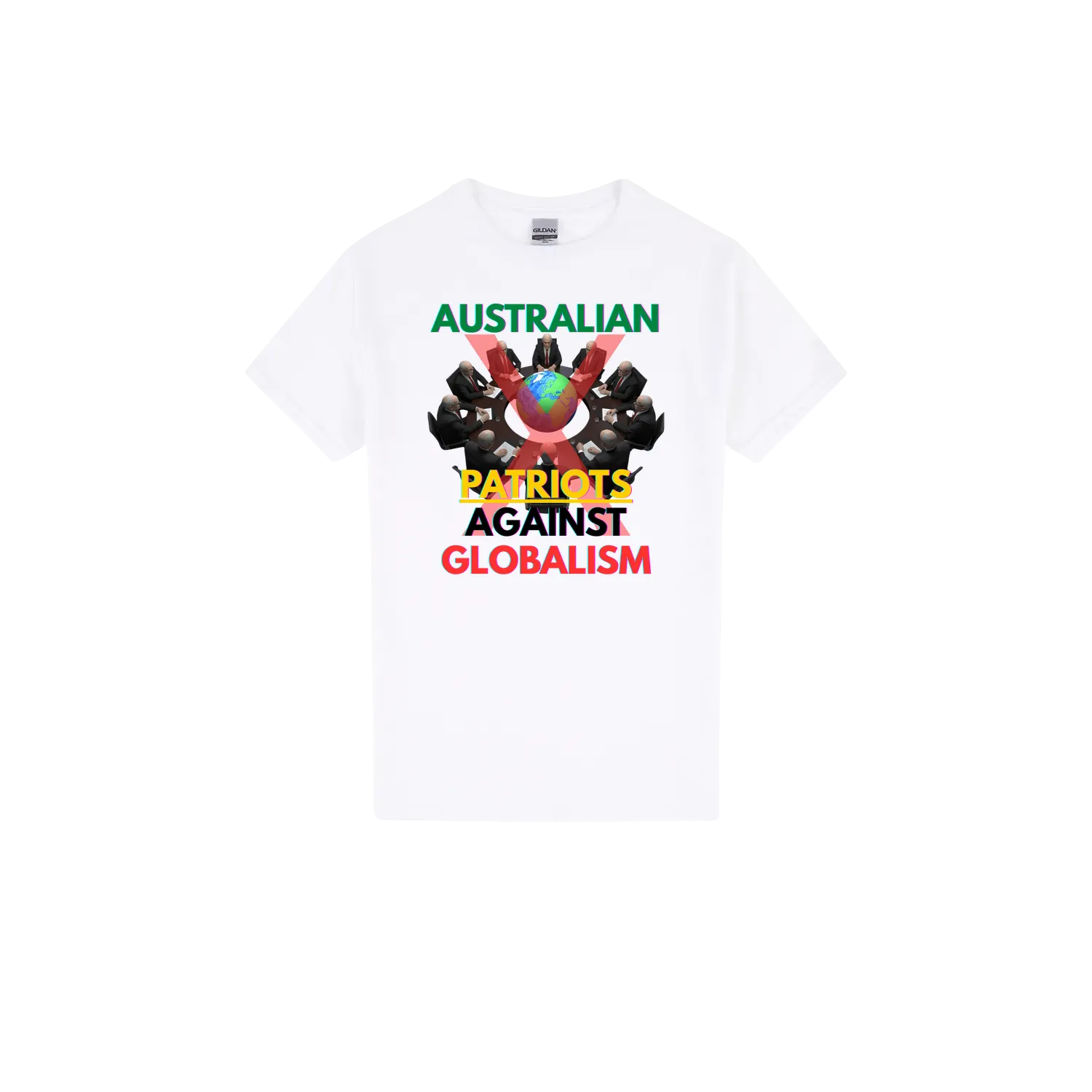 White front flat lay