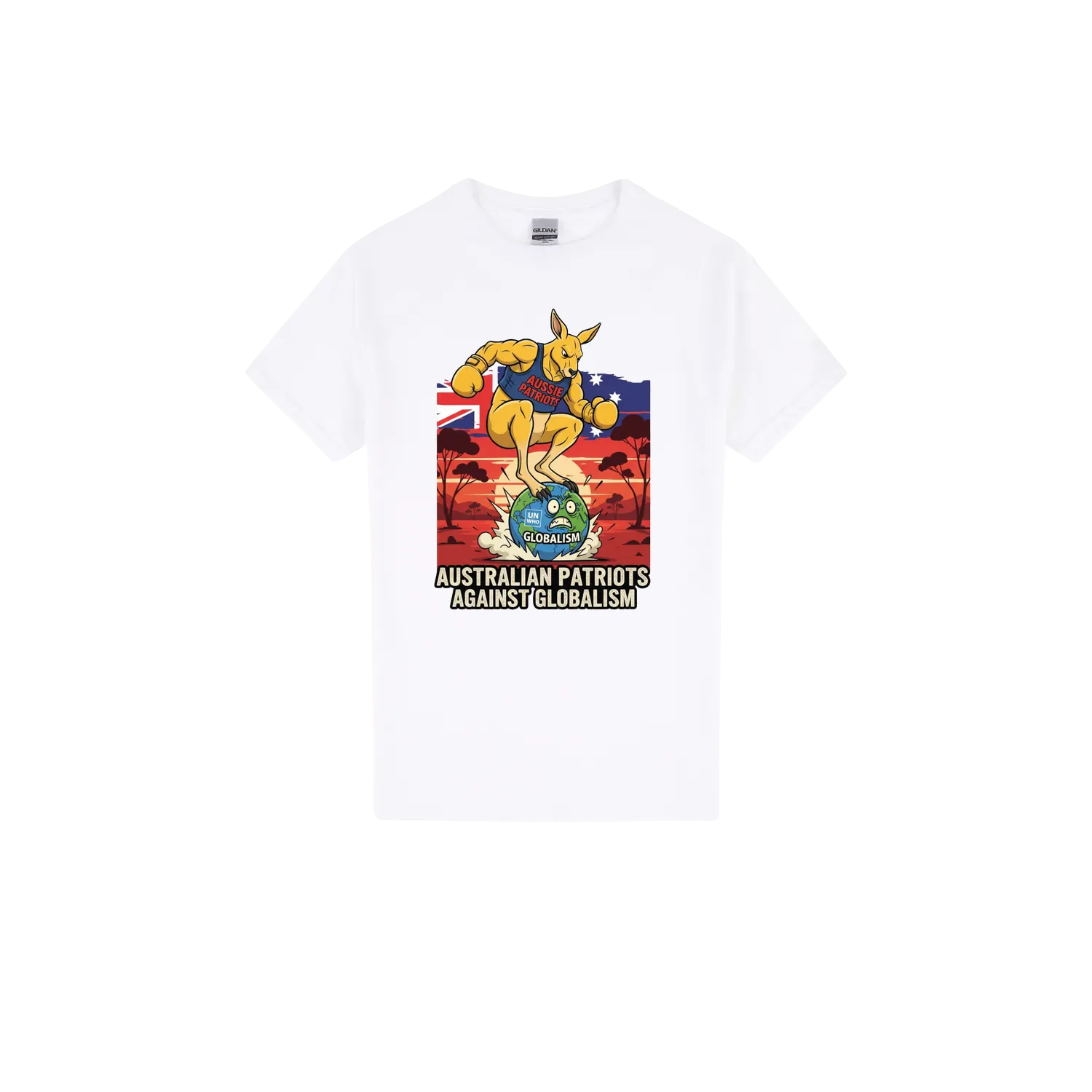 White front flat lay